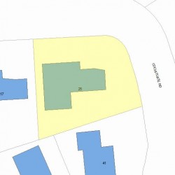 25 Cochituate Rd, Newton, MA 02461 plot plan