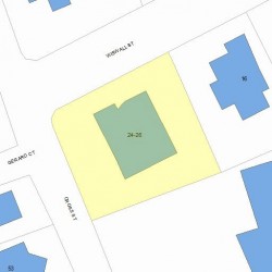 24 Wiswall St, Newton, MA 02465 plot plan