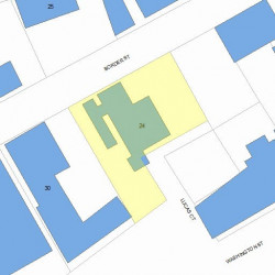 24 Border St, Newton, MA 02465 plot plan
