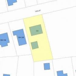 120 Otis St, Newton, MA 02460 plot plan