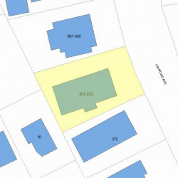 371 Linwood Ave, Newton, MA 02460 plot plan