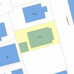 25 Peabody St, Newton, MA 02458 plot plan