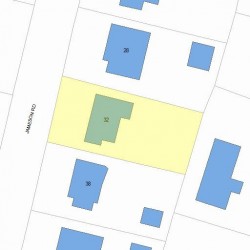 32 Jameson Rd, Newton, MA 02458 plot plan