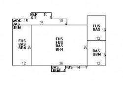 66 Homestead St, Newton, MA 02468 floor plan