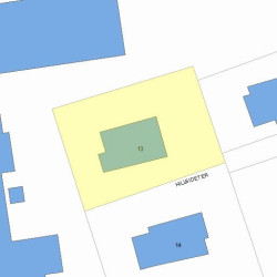 13 Hillside Ter, Newton, MA 02465 plot plan