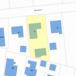 40 Pelham St, Newton, MA 02459 plot plan