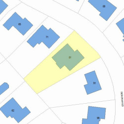 81 Deborah Rd, Newton, MA 02459 plot plan