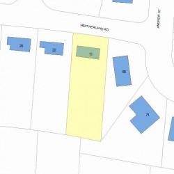 18 Heatherland Rd, Newton, MA 02461 plot plan