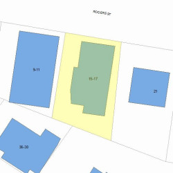 17 Rogers St, Newton, MA 02461 plot plan