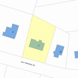 33 Eliot Memorial Rd, Newton, MA 02458 plot plan