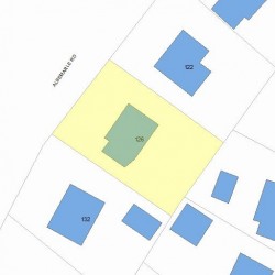 126 Albemarle Rd, Newton, MA 02460 plot plan