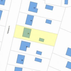20 Freeman St, Newton, MA 02466 plot plan