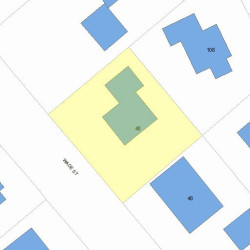 40 Wade St, Newton, MA 02461 plot plan