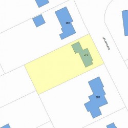 273 Upland Ave, Newton, MA 02461 plot plan