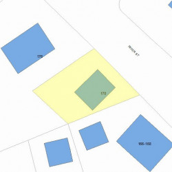 170 River St, Newton, MA 02465 plot plan