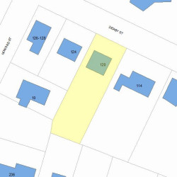 120 Derby St, Newton, MA 02465 plot plan