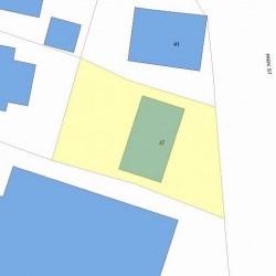 47 Park St, Newton, MA 02458 plot plan