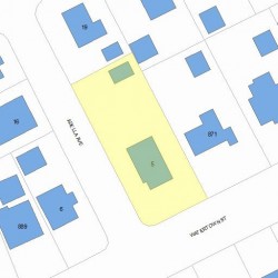 5 Adella Ave, Newton, MA 02465 plot plan