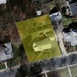159 Mount Vernon St, Newton, MA 02465 aerial view