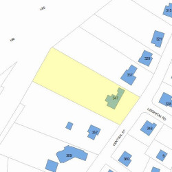 347 Central St, Newton, MA 02466 plot plan