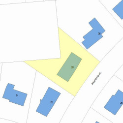 28 Brandeis Rd, Newton, MA 02459 plot plan