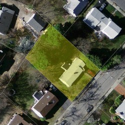 11 Myerson Ln, Newton, MA 02459 aerial view