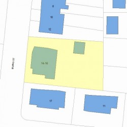 14 Irving St, Newton, MA 02459 plot plan