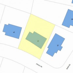 41 Fenno Rd, Newton, MA 02459 plot plan