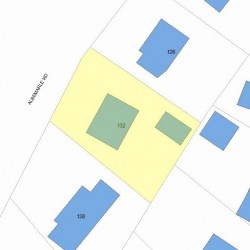 132 Albemarle Rd, Newton, MA 02460 plot plan