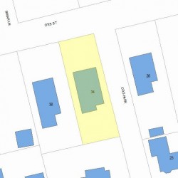 34 Otis St, Newton, MA 02460 plot plan