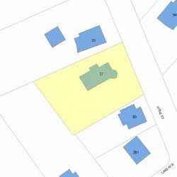 57 Hyde St, Newton, MA 02461 plot plan