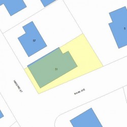 51 Harding St, Newton, MA 02465 plot plan