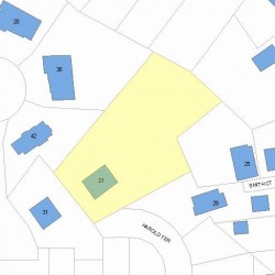 21 Harold Ter, Newton, MA 02465 plot plan