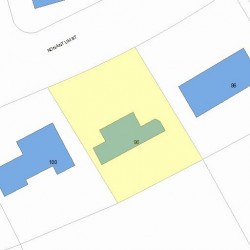 96 Nonantum St, Newton, MA 02458 plot plan