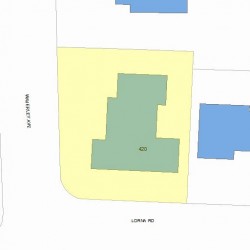 420 Waverley Ave, Newton, MA 02458 plot plan