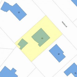 63 Ridge Ave, Newton, MA 02459 plot plan