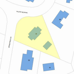 44 Barnstable Rd, Newton, MA 02465 plot plan