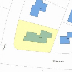 518 Quinobequin Rd, Newton, MA 02468 plot plan