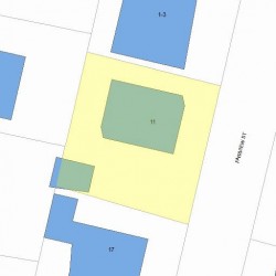 11 Fairview St, Newton, MA 02458 plot plan