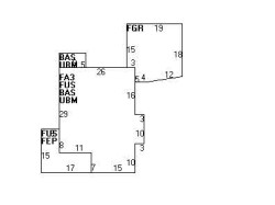 157 Elgin St, Newton, MA 02459 floor plan