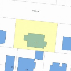 12 Garner St, Newton, MA 02459 plot plan