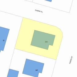 243 Cherry St, Newton, MA 02465 plot plan