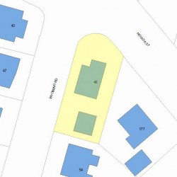 46 Wyoming Rd, Newton, MA 02460 plot plan