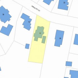 19 Prescott St, Newton, MA 02460 plot plan