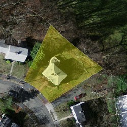 44 Oakmont Rd, Newton, MA 02459 aerial view