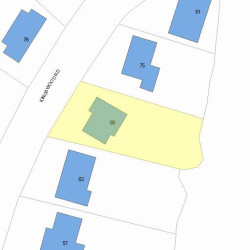 69 Kingswood Rd, Newton, MA 02466 plot plan