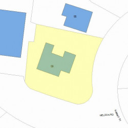 59 Summit St, Newton, MA 02458 plot plan