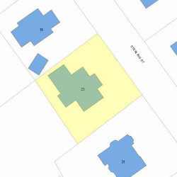 23 Sterling St, Newton, MA 02465 plot plan