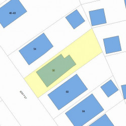 56 Eddy St, Newton, MA 02465 plot plan