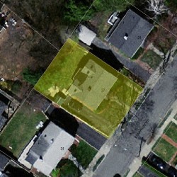 27 Arapahoe Rd, Newton, MA 02465 aerial view